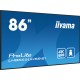 iiyama LH8665UHSB-B1 pantalla de señalización Diseño de quiosco 2,18 m (86'')