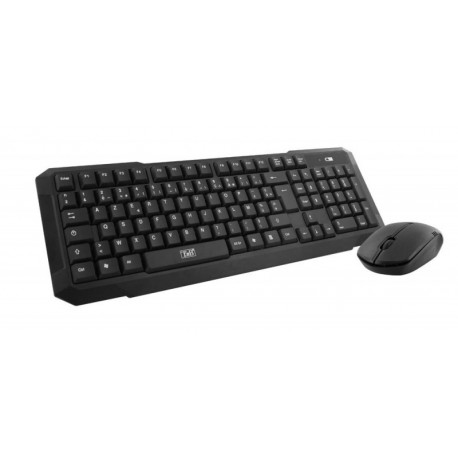 T'nB KBSCFIRSTES RF inalámbrico QWERTY Inglés, Español Negro teclado