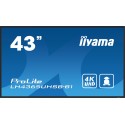 IIYAMA - iiyama LH4365UHSB-B1 pantalla de señalización Diseño de quiosco 108 cm