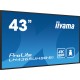 IIYAMA - iiyama LH4365UHSB-B1 pantalla de señalización Diseño de quiosco 108 cm