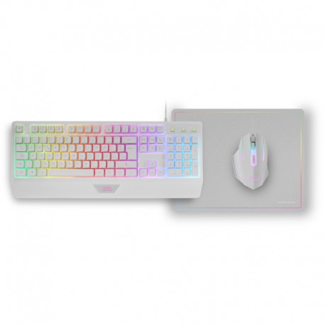 KIT COMBO PACK 3EN1 RGB MCP124 BLANCO MARS GAMING