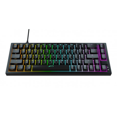 CHERRY XTRFY - CHERRY XTRFY K5 COMPACT RGB teclado Juego USB QWERTY Español Negro - k5rgbcptblackr-spa