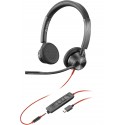 POLY 8X221AA auricular y casco Auriculares Alámbrico Diadema Oficina/Centro de llamadas USB Tipo C Negro