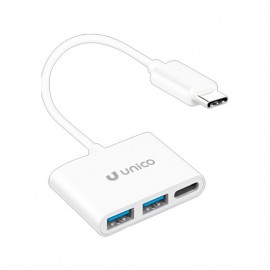 ADAPTADOR UNICO TIPO(C) A 2 USB(A) Y USB TIPO(C)