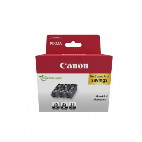 Canon 1509B028 cartucho de tinta 3 pieza(s) Original Negro