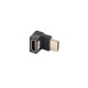 Lanberg AD-HDMI-08 adaptador de cable de vídeo HDMI tipo A (Estándar) Negro, Plata