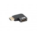 Lanberg AD-HDMI-09 adaptador de cable de vídeo HDMI tipo A (Estándar) Negro, Plata