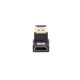 Lanberg AD-HDMI-07 adaptador de cable de vídeo HDMI tipo A (Estándar) Negro, Plata