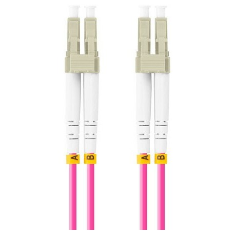 Lanberg FO-LULU-MD41-0005-VT Cable de fibra óptica e InfiniBand 0,5 m LC Púrpura