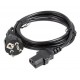 Lanberg CA-C13C-14CC-0018-BK cable de transmisión Negro 1,8 m C13 acoplador CEE7/7