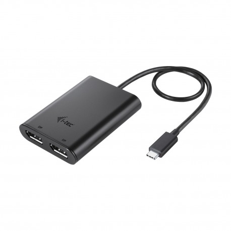 I-TEC - i-tec USB-C Dual 4K/60Hz (single 8K/30Hz) DP Video Adapter - C31DUAL4K60DP