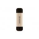 Transcend JetFlash 930C unidad flash USB 128 GB USB Type-A / USB Type-C 3.2 Gen 1 (3.1 Gen 1) Oro