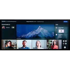 MAXHUB UW105NA pantalla de señalización Pantalla plana para señalización digital 2,67 m (105'') LCD Wifi 5K Ultra HD Negro