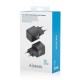 AISENS Cargador Gan 30W, 1xUSB-C PD3.0 QD4.0, Negro