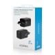 AISENS Cargador Gan 65W, 2xUSB-C PD3.0 QC4.0, 1xUSB-A QC3.0, Negro