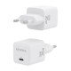 AISENS Cargador Gan 30W, 1xUSB-C PD3.0 QD4.0, Blanco