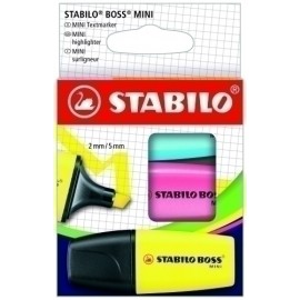 ROTUL.FLUOR STAB.BOSS MINI EST.3 - Pack de 10 unidades