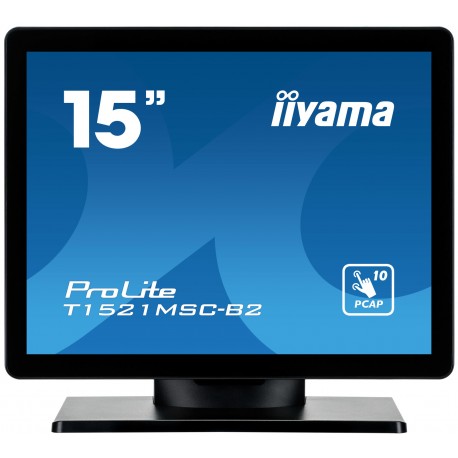 iiyama ProLite T1521MSC-B2 pantalla para PC 38,1 cm (15'') 1024 x 768 Pixeles XGA LED Pantalla táctil Mesa Negro