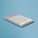 Teclado numérico R-Go Numpad Break, teclado numérico ergonómico con software de pausa, bluetooth, blanco