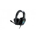 The G-Lab Korp Cobalt 7.1 Auriculares Alámbrico De mano Juego USB tipo A Negro