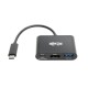 Tripp Lite U444-06N-H4UB-C Adaptador USB-C a HDMI 4K con Puerto USB-A y Carga PD, HDCP, Negro