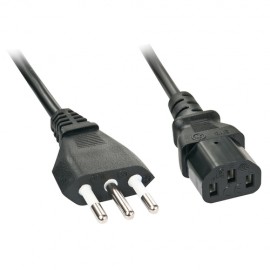 Lindy 30414 cable de transmisión Negro 3 m CEI 23-16 C13 acoplador