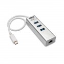 Tripp Lite Hub Adaptador Portátil USB 3.1 Gen 1, USB-C, de 3 Puertos USB-A y Puerto