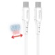 Cable qchar sofia usb tipo c - 2m - pvc blanco