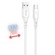 Cable qchar athens usb tipo c a usb tipo a - 2m - pvc blanco