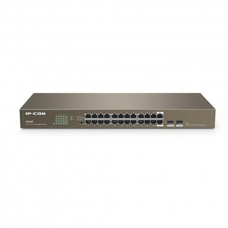 Switch ip - com 24 puertos switch ip - com 24 puertos switch 24p tenda - ipcom 1000 g1024f +2p sfp rack