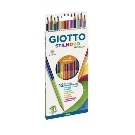 LAPICES COLOR GIOTTO STILNOVO BICOLOR 12 - Pack de 10 unidades