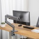 Ewent EW1529 soporte para monitor 124,5 cm (49'') Plata Escritorio