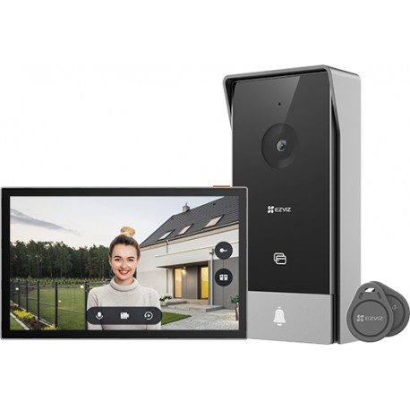 EZVIZ HP5 sistema de intercomunicación de video 17,8 cm (7'') Negro, Plata