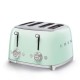 Smeg TSF03PGEU tostadora 4 rebanada(s) Verde 2000 W