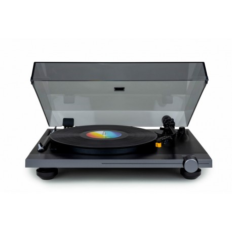 Thomson TT700 Tocadiscos de tracción por correa Negro, Transparente Automático