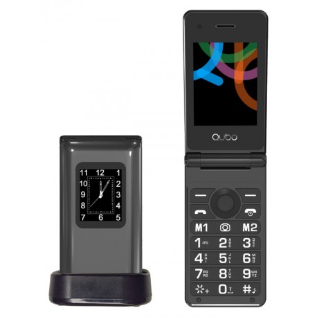 Qubo X-28 7,11 cm (2.8'') Negro Teléfono con cámara