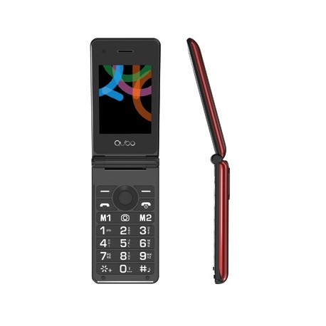 Qubo X-28 7,11 cm (2.8'') Negro, Rojo Teléfono con cámara