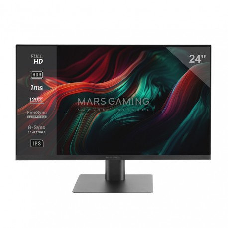 Mars Gaming MV-24 pantalla para PC 61 cm (24'') 1920 x 1080 Pixeles Full HD LED Negro