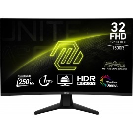 MSI MAG 32C6X pantalla para PC 80 cm (31.5'') 1920 x 1080 Pixeles Full HD Negro