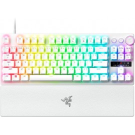 TECLADO RAZER HUNTSMAN V3 PRO (USA) TENKEYLESS BLANCO (RZ03-04981700-R3M1)