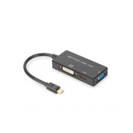 ASSMANN Electronic AK-340419-002-S adaptador de cable Mini DP DP,HDMI, DVI-D Negro