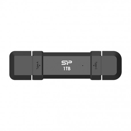 Silicon Power DS72 unidad flash USB 1 TB USB Type-A / USB Type-C 3.2 Gen 2 (3.1 Gen 2) Negro