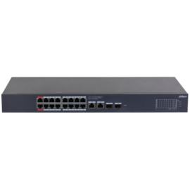 (CS4220-16GT-240) DAHUA SWITCH POE 16 PUERTOS GIGABIT + 2 UPLINK GIGABIT RJ45 + 2SFP GIGABIT 240W MANAGED CLOUD L2