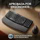 Logitech Wave Keys, teclado ergonómico inalámbrico con reposamanos acolchado