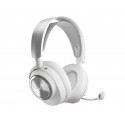 Steelseries Arctis Nova Pro Wireless Auriculares Inalámbrico y alámbrico Diadema Juego Bluetooth Plata, Blanco