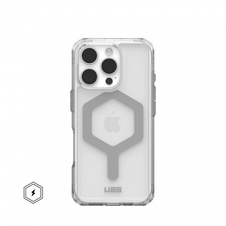 Urban Armor Gear Plyo funda para teléfono móvil 16 cm (6.3'') Plata, Transparente