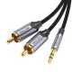 Vention Cable Estéreo BCNBI/ Jack 3.5 Macho - 2x RCA Macho/ 3m/ Gris