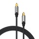 Vention Cable de Audio de Fibra óptica BAVHF/ 1m/ Gris