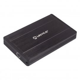 UNYKAch 25301 Caja de disco duro (HDD) Negro 2.5''