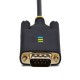 StarTech.com 1P10FFC-USB-SERIAL cable de serie Negro 3 m USB tipo A DB-9